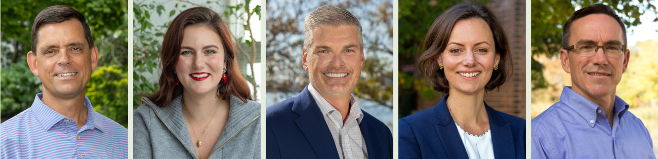 A collage of headshots of construction industry clients