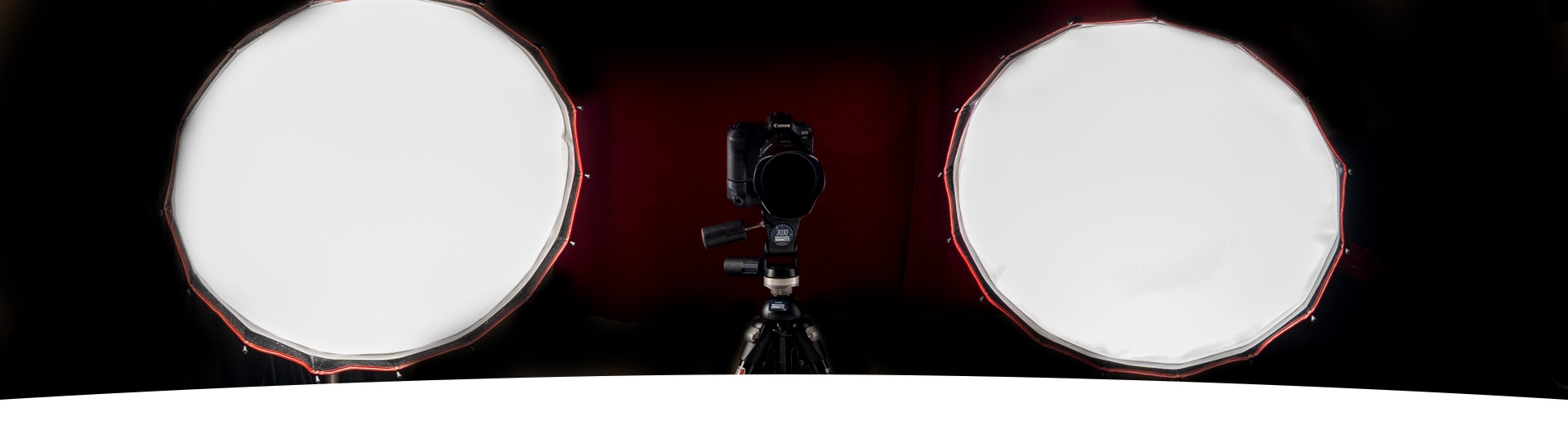 Professional lghting and camera gear inside Terrapin's photo studio