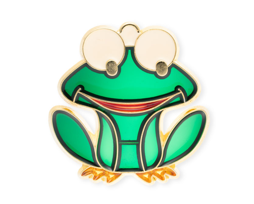 Glass frog keychain with backlighting for whitebackground and to capture accurate colors
