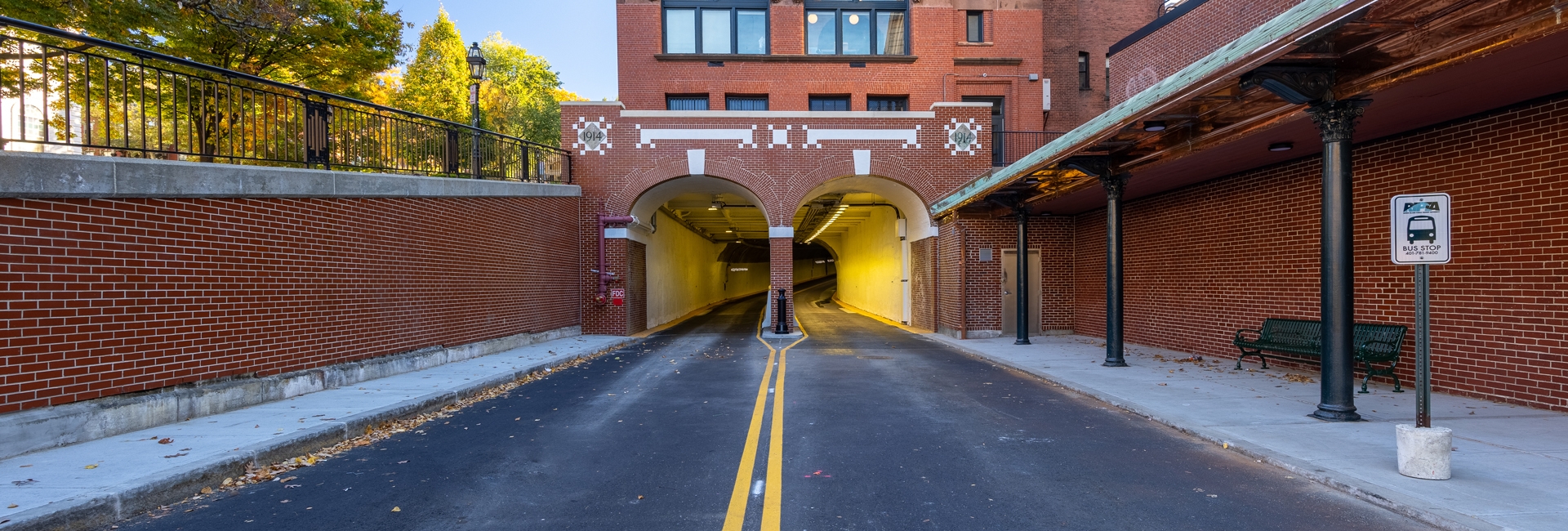 Inside RIPTA Bus Tunnel Renovation