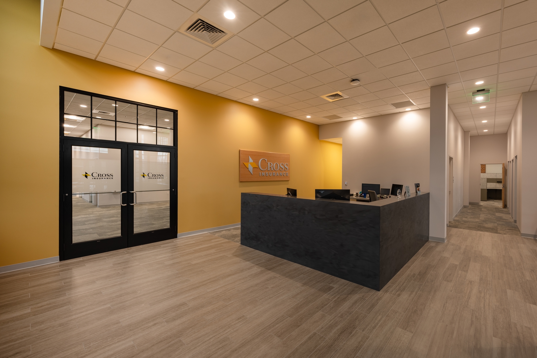 Main entry at Cross Insurance