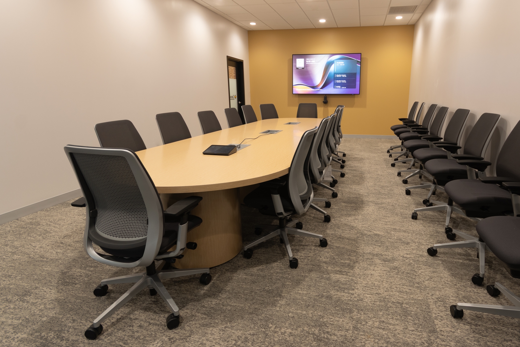 Inside the main conference room at Cross Insurance