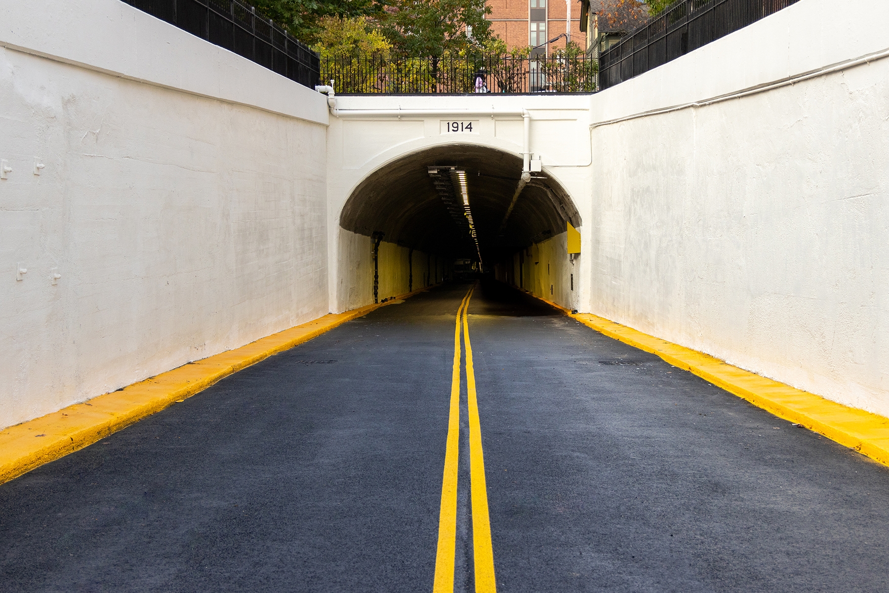 Thayer Street entrance of RIPTA bus tunnel