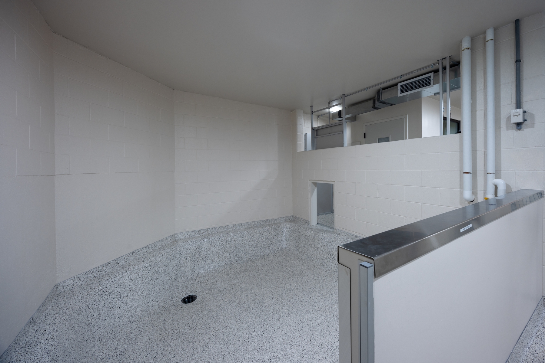 Indoor pool area at the penguin exhibit