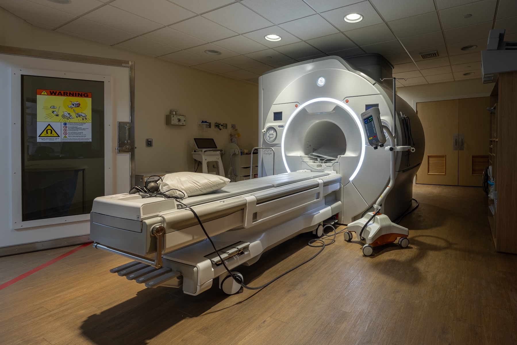 View inside the MRI suite