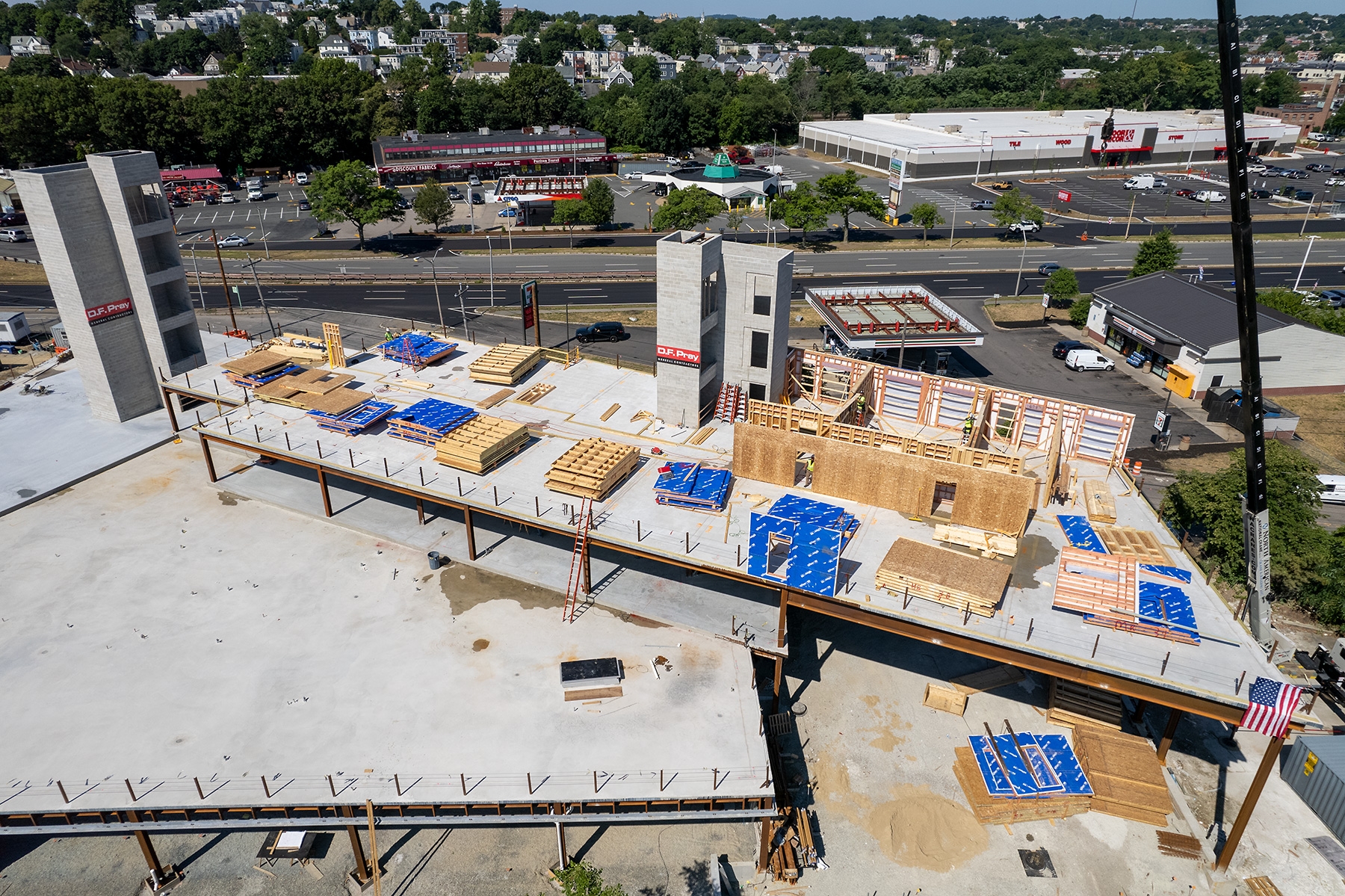 Condominium construction for DF Pray in Quincy MA