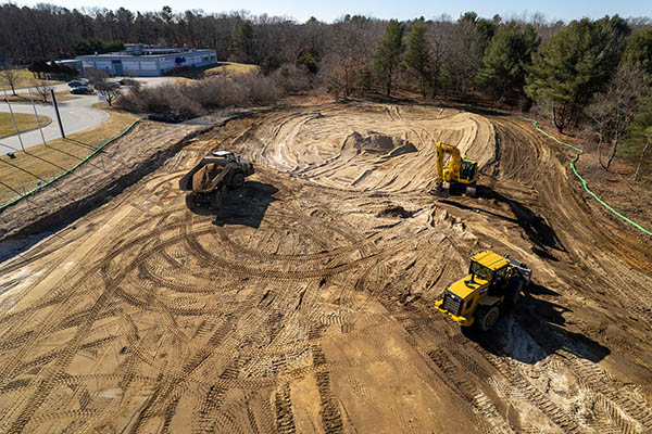 Sitework at Kent County Water Authority for RICON Construction
