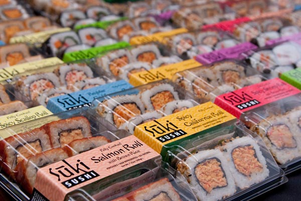 Product packaging for Suki Sushi