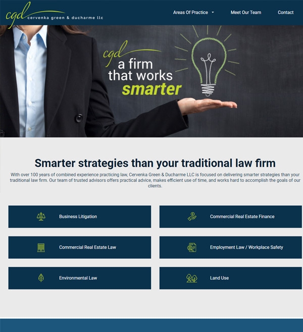 Website Design for Cervenka Green & Ducharme