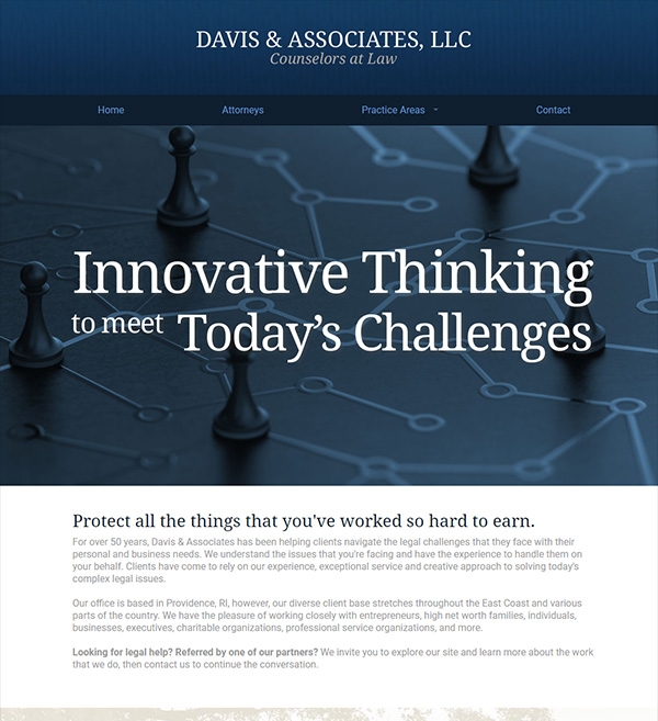 Website Design for Davis & Associates