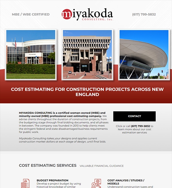 Website Design for Miyakoda Consulting