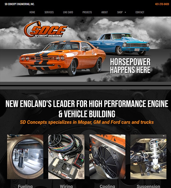 Website Design for SD Concepts Engineering
