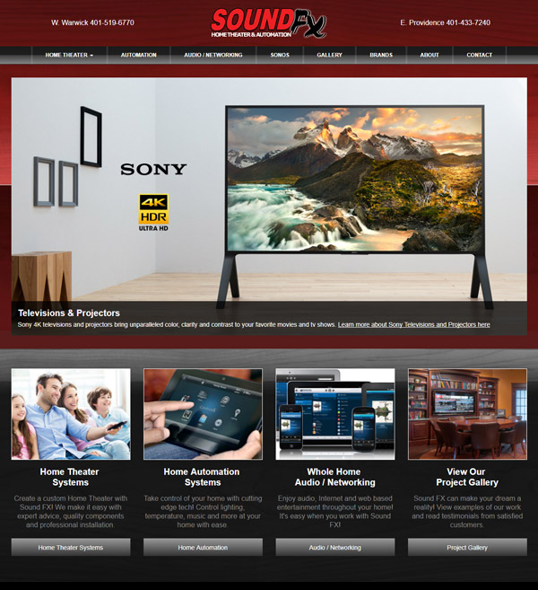 Website Design for Sound FX