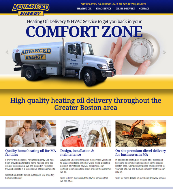 Website Design for Advanced Energy