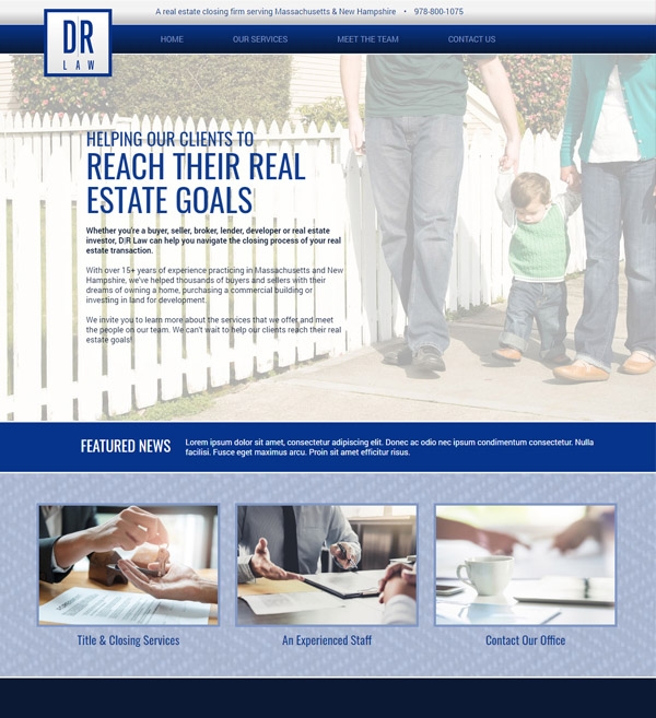 Website Design for D|R Law
