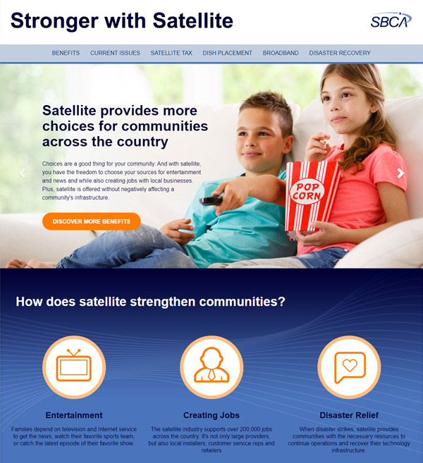 Website Design for Stronger With Satellite