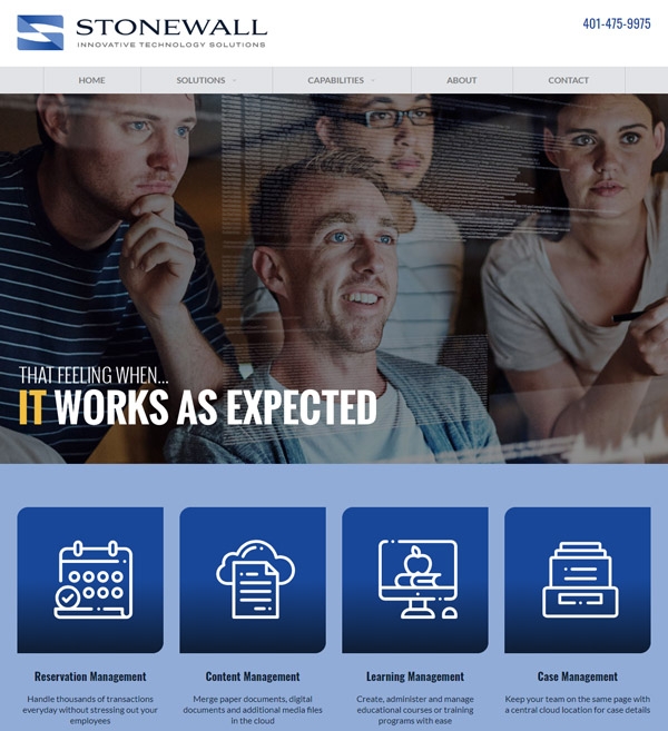 Website Design for Stonewall Solutions